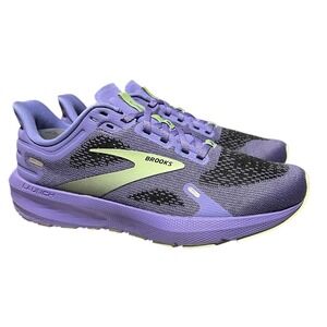 Brooks Launch 9 Woman's Running Shoes Sz‎ 7.5 Purple/Lime